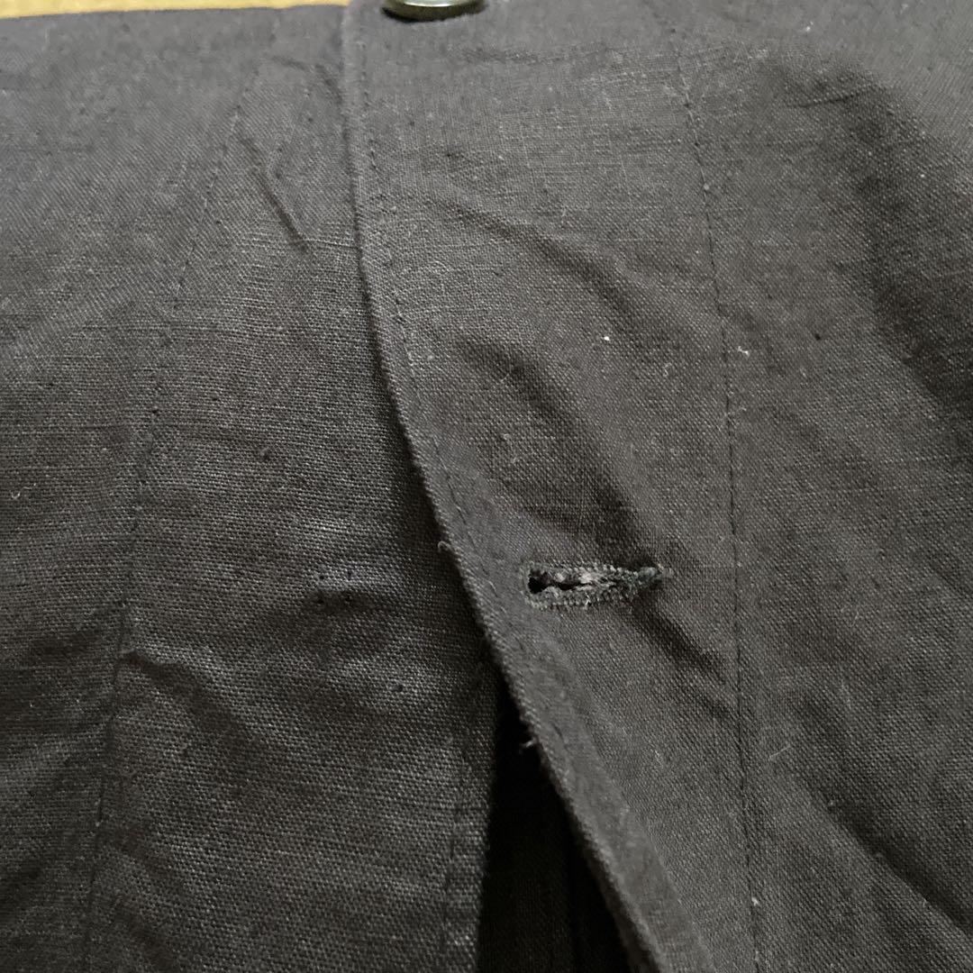 40-50s VETRA Black Linen (Metis)マキニョンコート