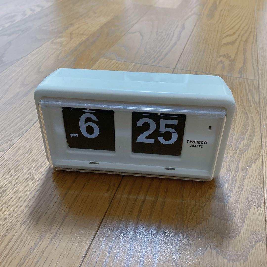 TWEMCO　トゥエンコ　置き掛け兼用パタパタ時計　ＱＴ30