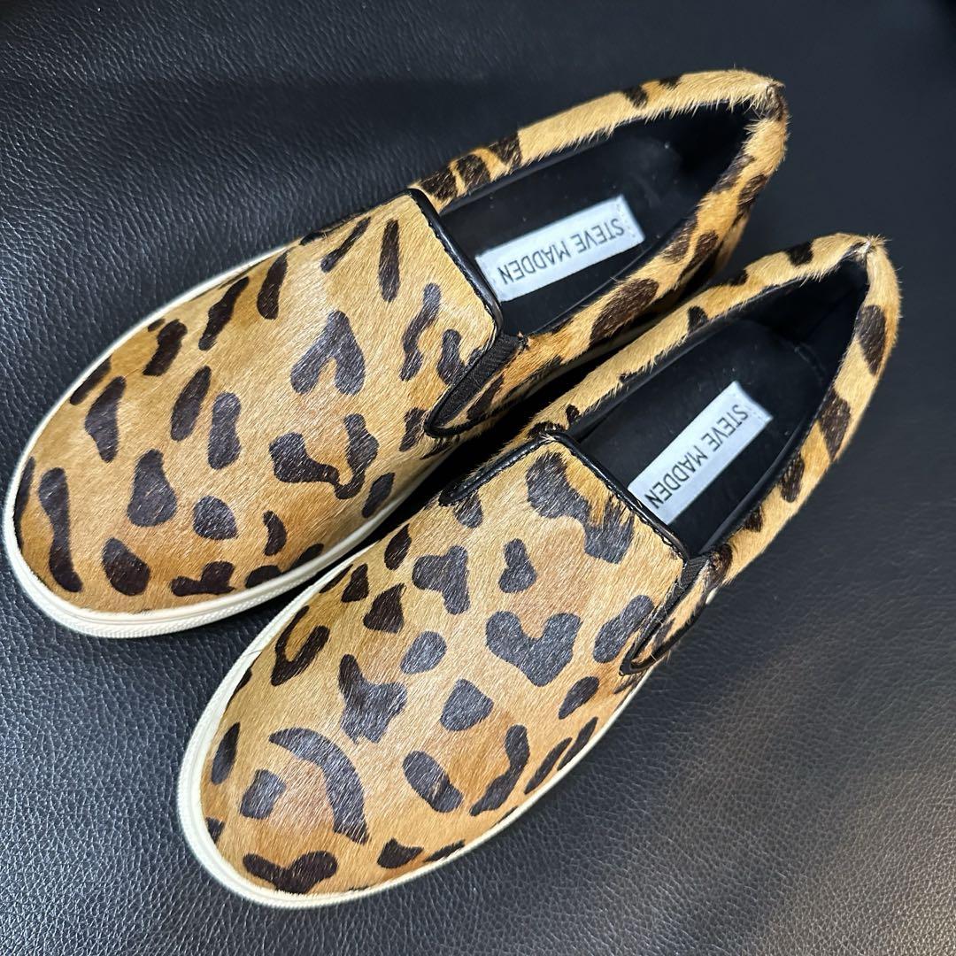 未使用品 STEVE MADDEN レオパード柄スリッポン 22.5cm - メルカリ