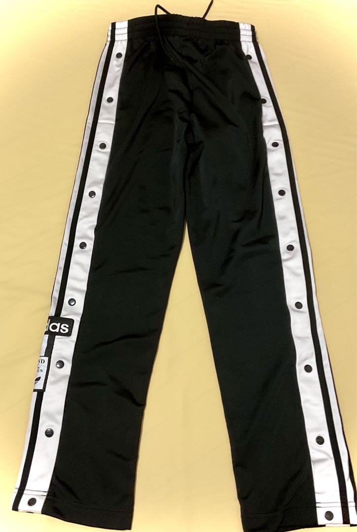 adidas アディブレイク　スナップパンツ　ブラック/ホワイトXS