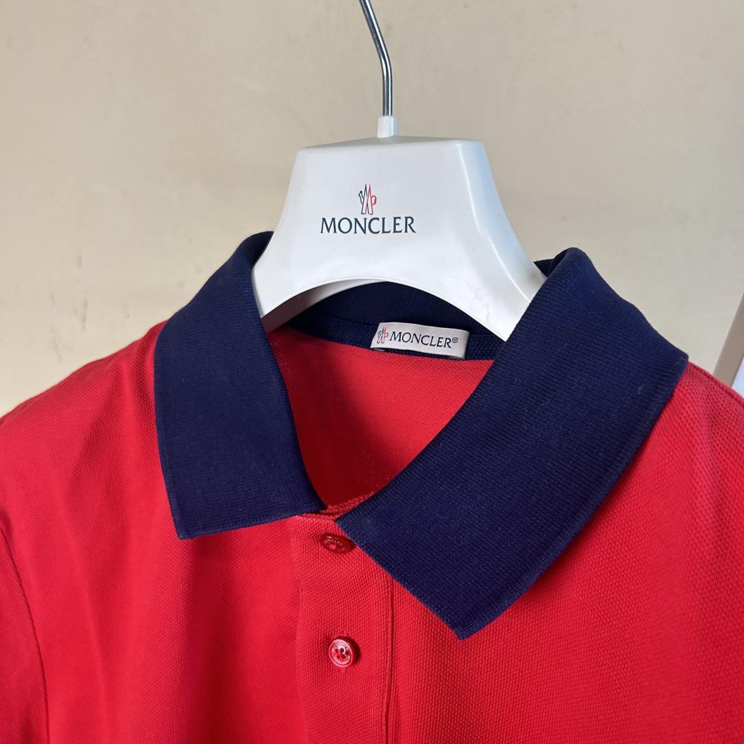 Moncler モンクレール　ポロシャツ　赤　レッド モンクレール ポロシャツ 赤 S - メルカリ