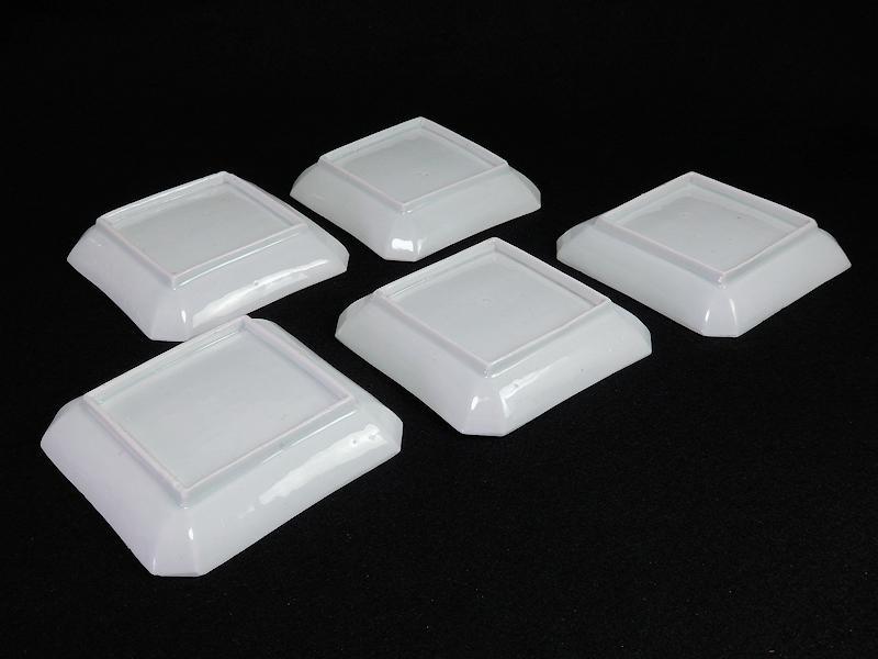 古伊万里 染錦 牡丹の図 角皿 5枚 C590AS- BLz - メルカリ