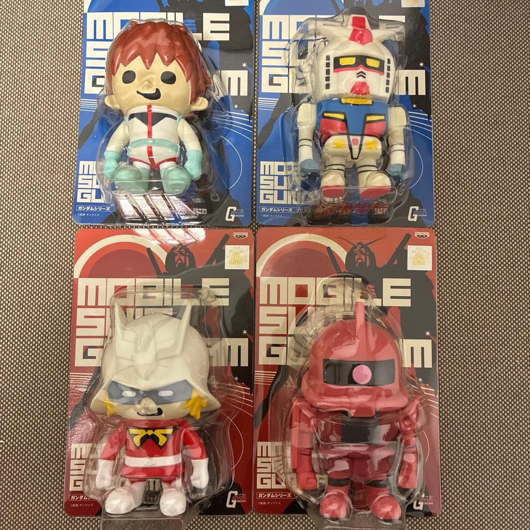 ガンダムシリーズ　ソフビフィギュアインブリスター1.2セット ガンダムシリーズ ブリスター入ソフビフィギュアver.1 4種セット