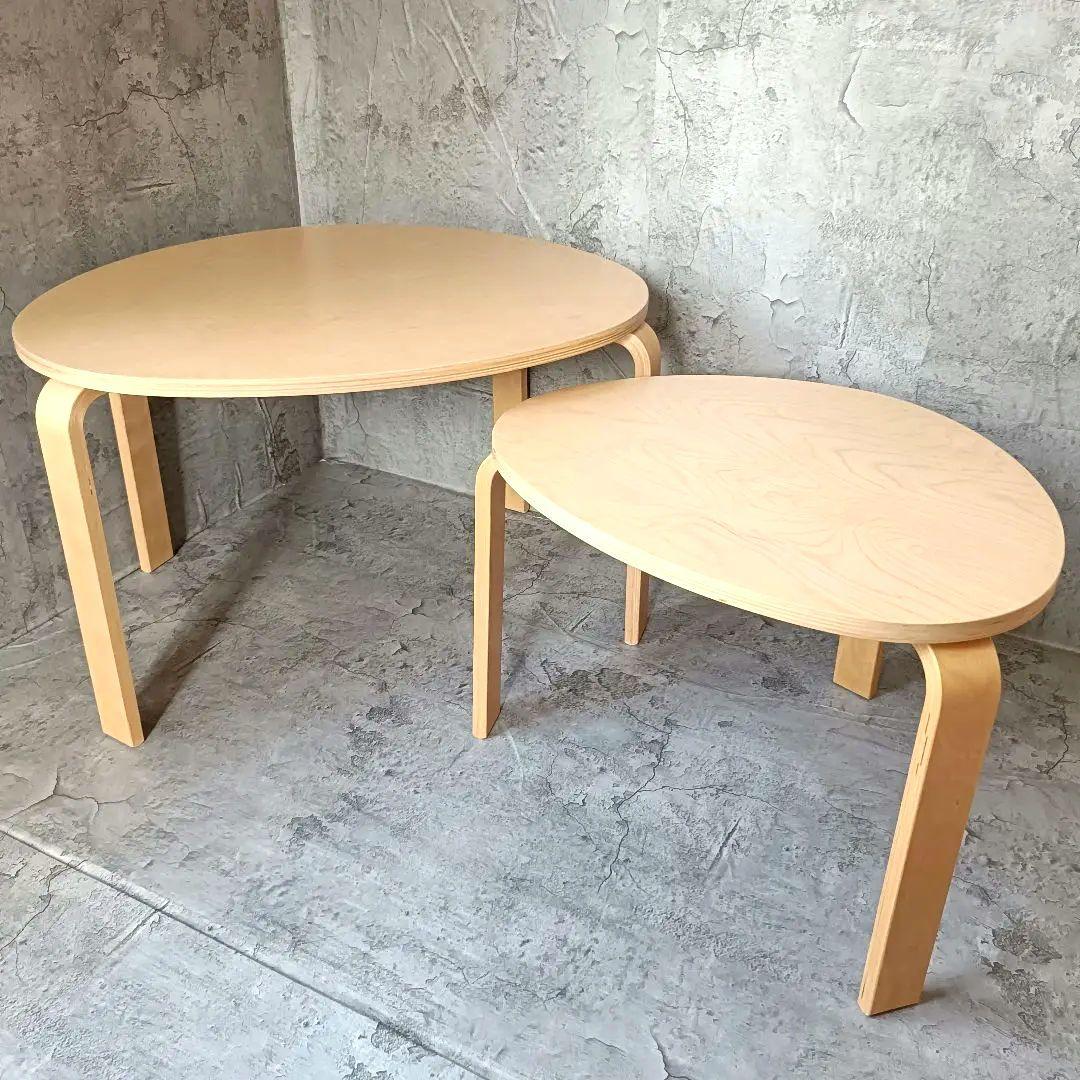 【​限​定​販​売​】 IKEA 美品 SLALSTA セット 2点 ネストテーブル スヴァルスタ センターテーブル・ローテーブル