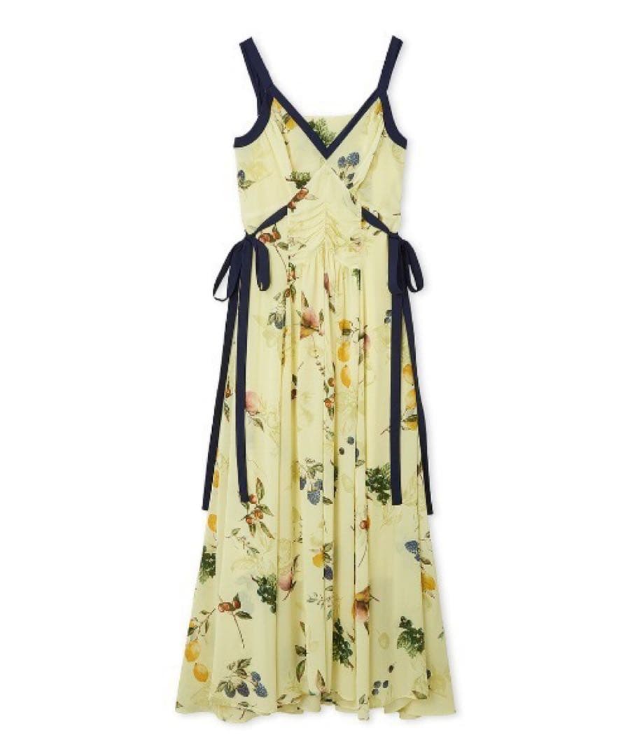 FRAY I.D フルーツプリントサイドリボンキャミワンピース／ウォッシャブル