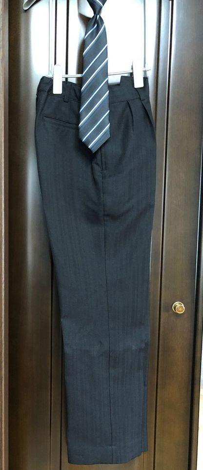 160㌢　男児スーツ5点セット　黒　〜卒業式等に〜