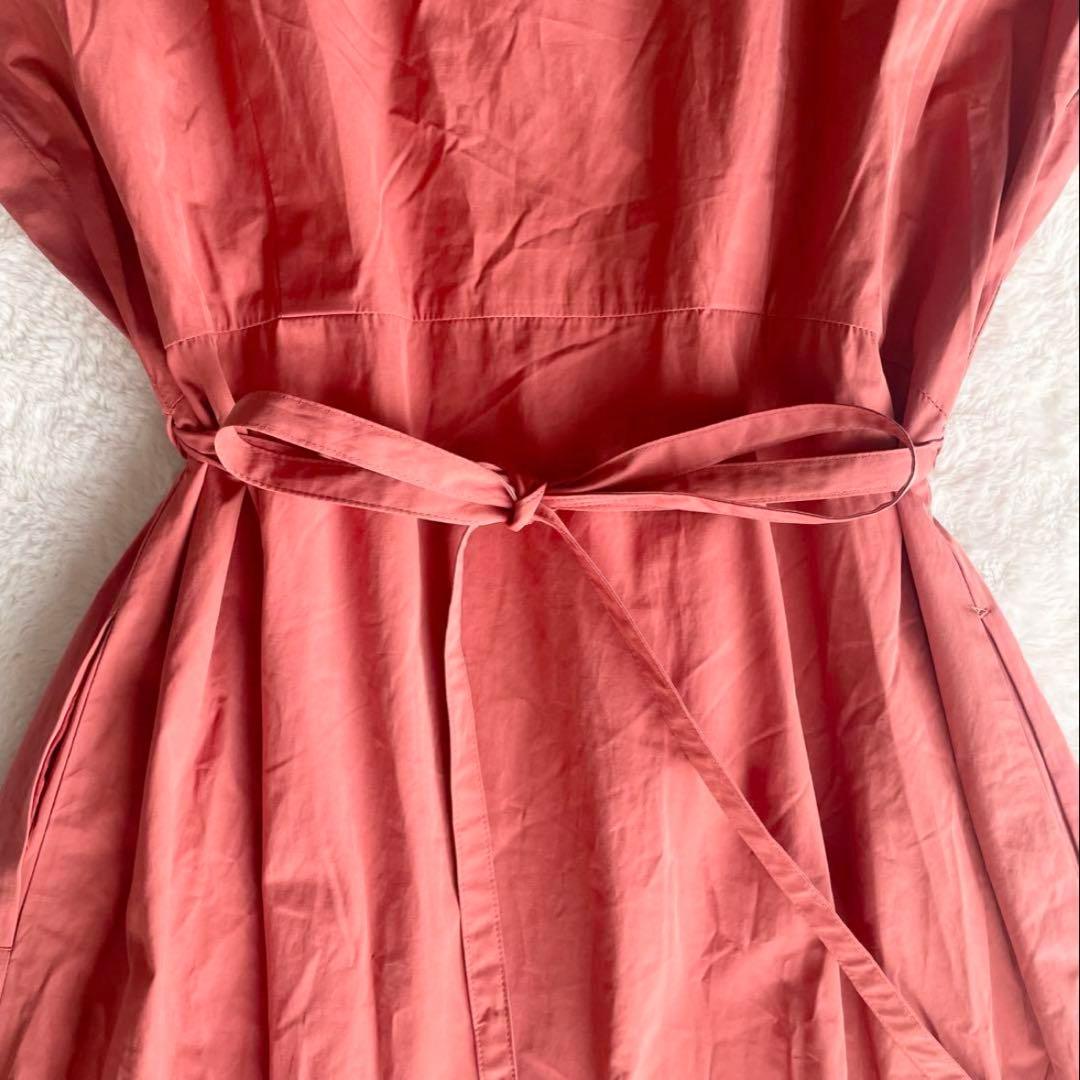 美品✨ADORE ウエストギャザー ワンピース コーラルピンク サーモンピンク 美品✨ADORE ウエストギャザー ワンピース コーラルピンク サーモンピンク