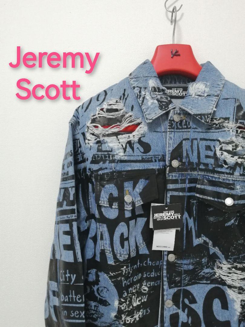 ★新品・レディース★【 Jeremy Scott 】デニムジャケット　プリント