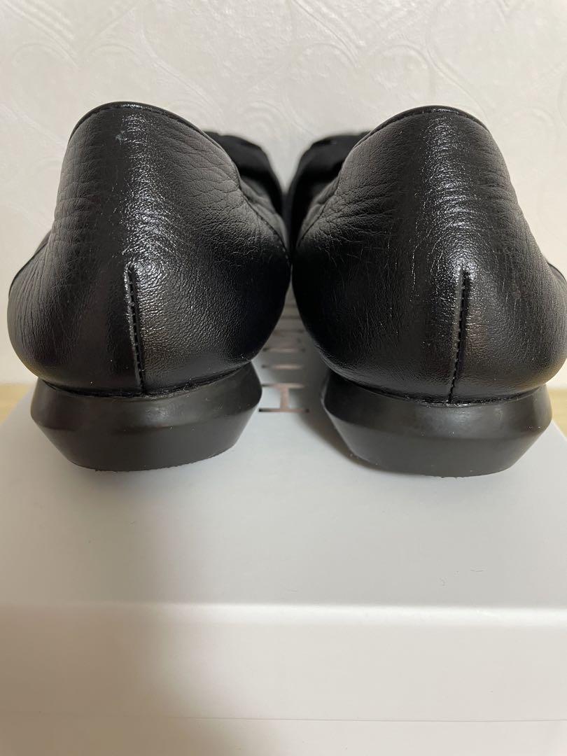 ⭐️バニラ⭐️美品♡卑弥呼 パンプス♡25cm  黒　リボン　エナメル
