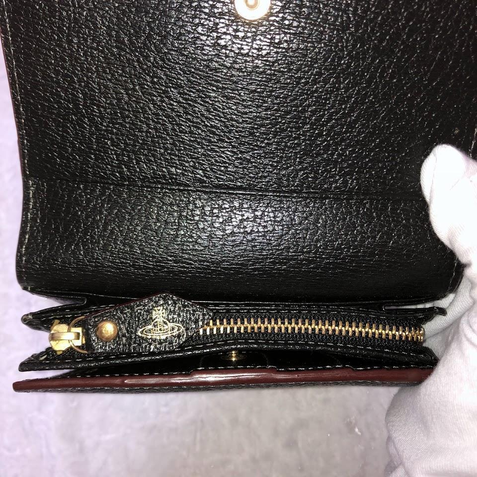 【美品】VivienneWestwood　三つ折財布　ブラック　ユニセックス