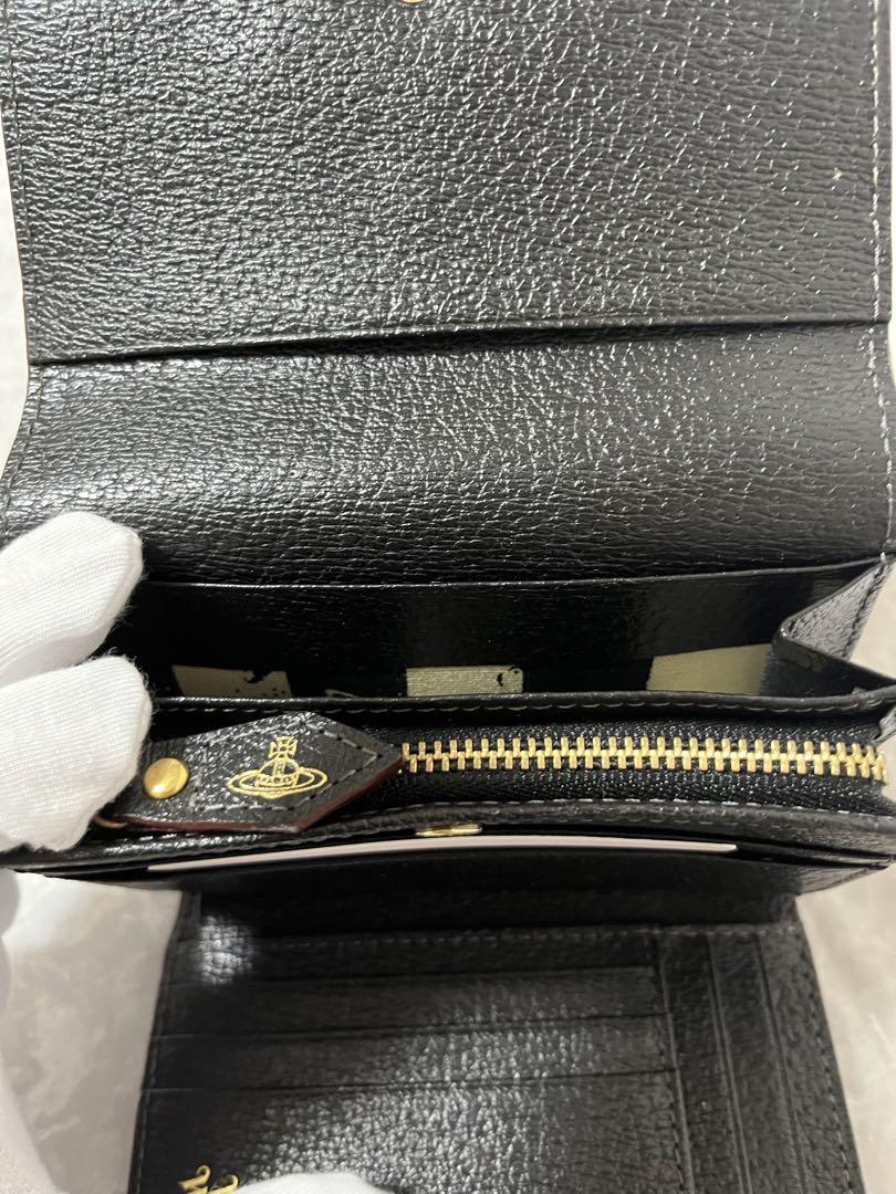 【美品】VivienneWestwood　三つ折財布　ブラック　ユニセックス