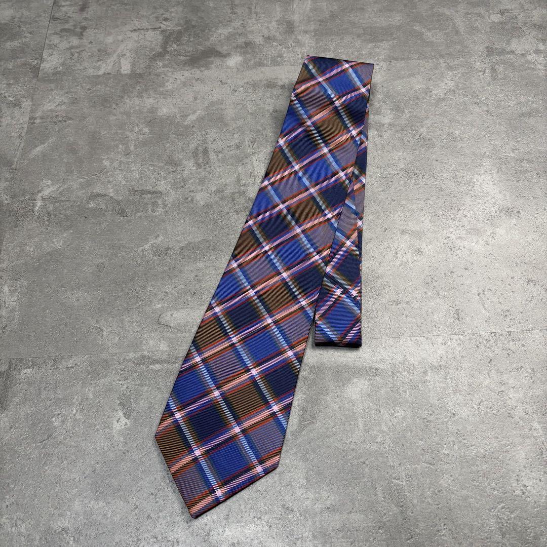 Debra Barkin made in Japan check necktie