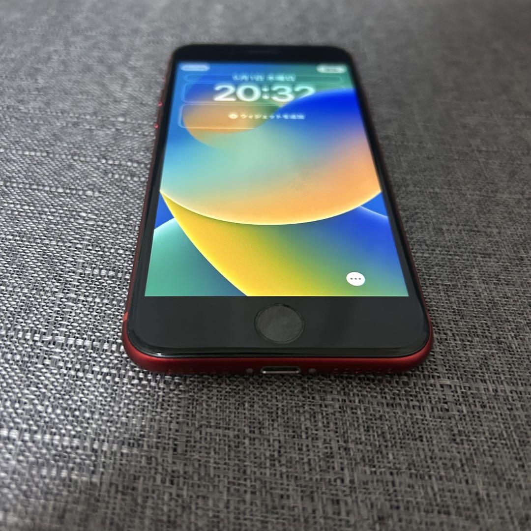 iPhoneSE 第三世代 SIMフリー 【バッテリー100%】 iPhone SE（第3世代） バッテリー新品 iPhoneSE3 128GB RED SIM