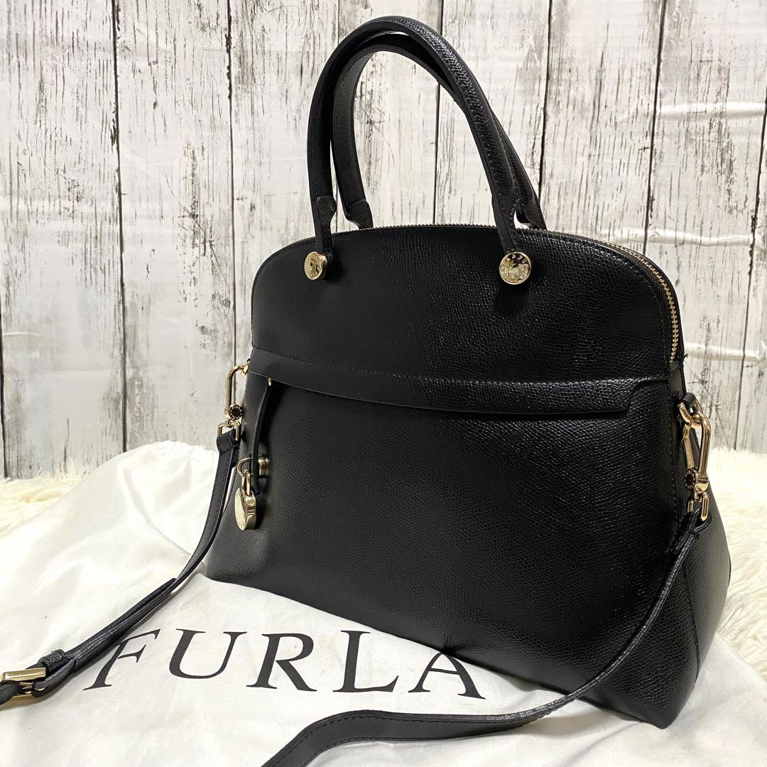 専用品✨FURLA フルラ パイパー 2way ショルダーバッグ ブラック