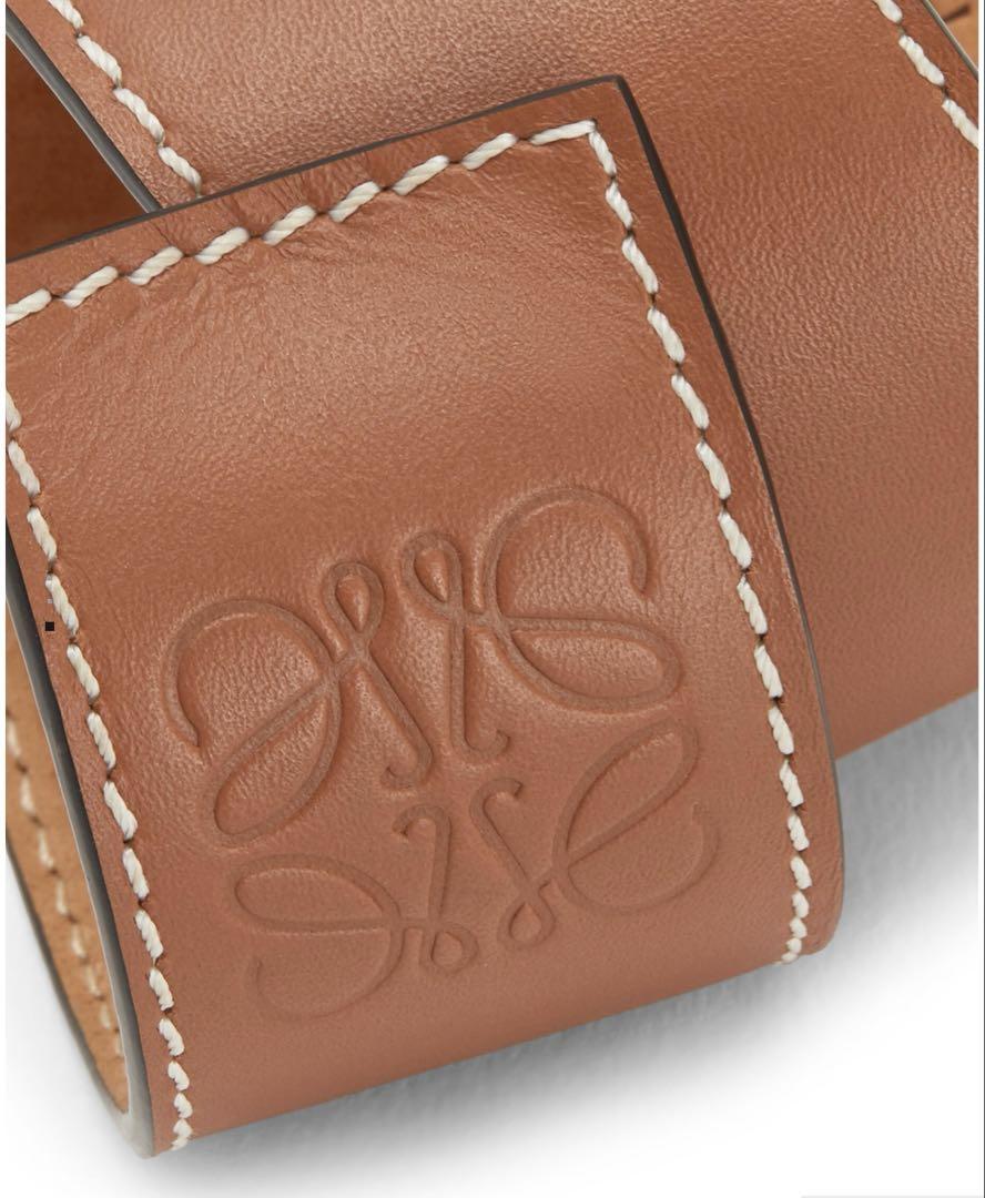 LOEWE レザー バングル ブラウン