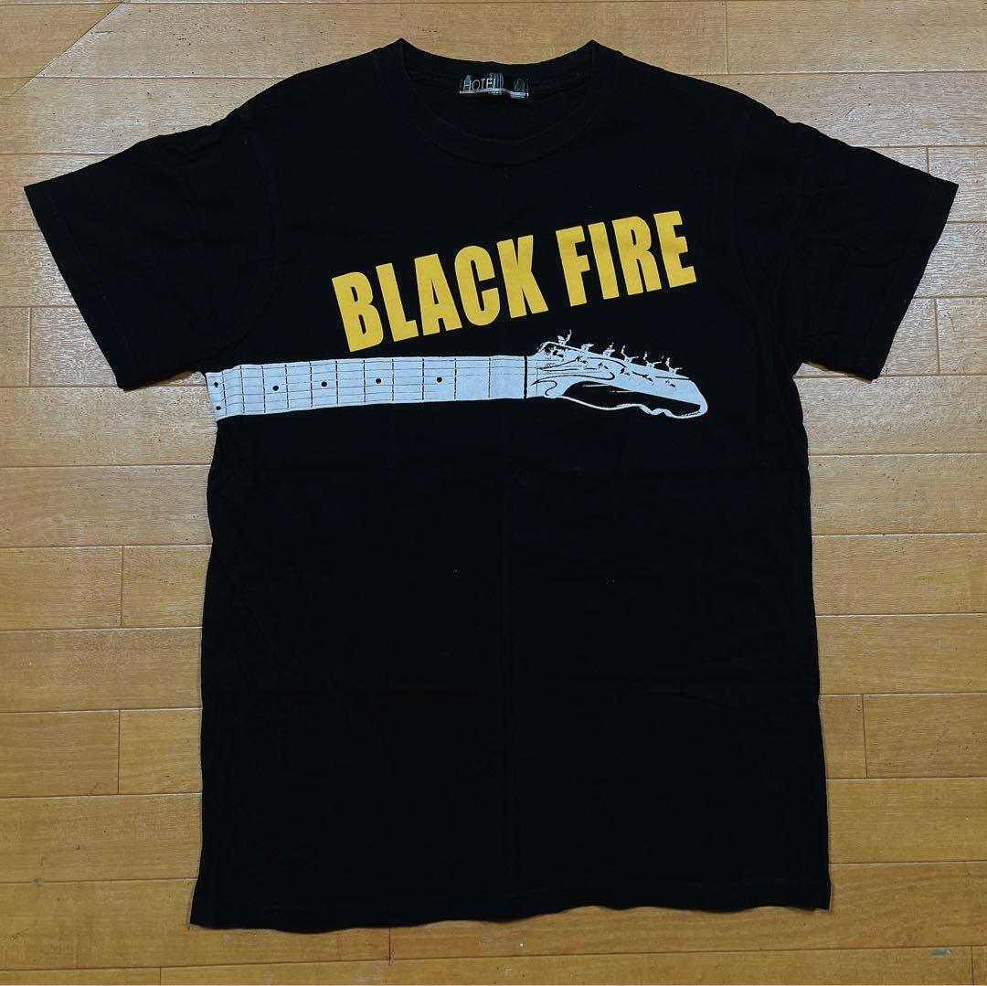 布袋寅泰 ギター ブラックファイヤー BLACKFIRE Tシャツ 黒 Mサイズ