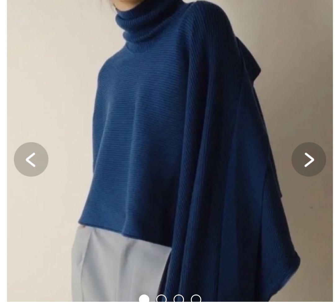 リブクロップドニットトップス / Rib Cropped Knit Tops