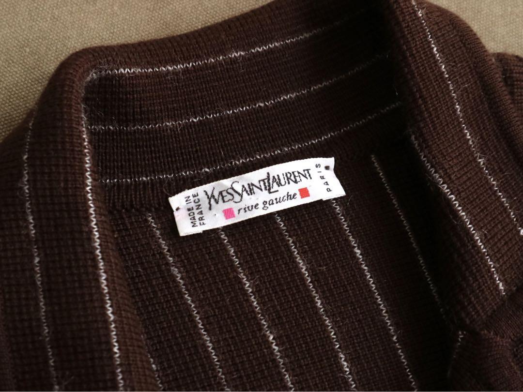 80s Yves Saint Laurent ロングカーディガン フランス製