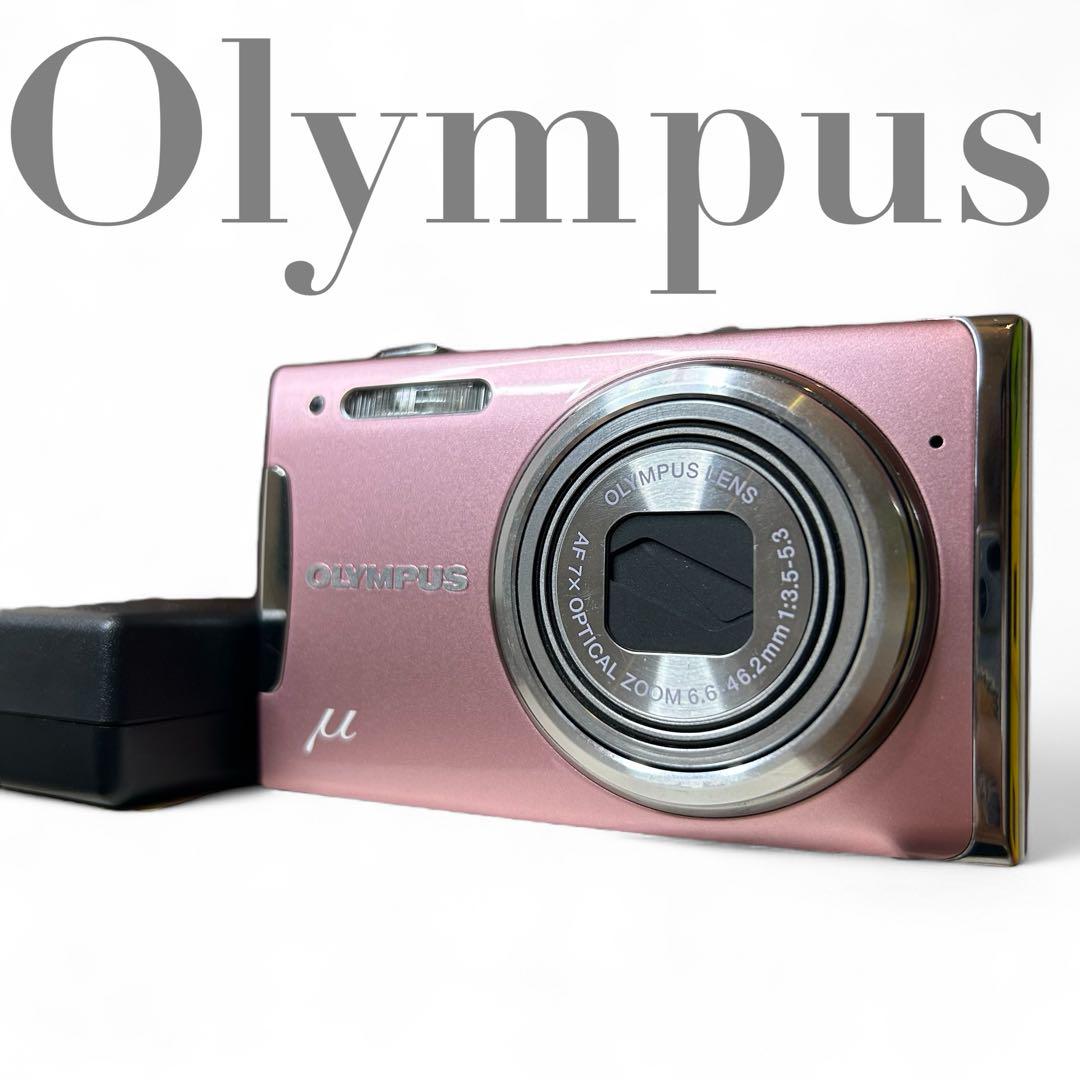 OLYMPUS μ 1060 ピンク コンパクトデジタルカメラ 動作品 動作確認済み Olympus μ 1060 ピンク 10メガピクセル - メルカリ