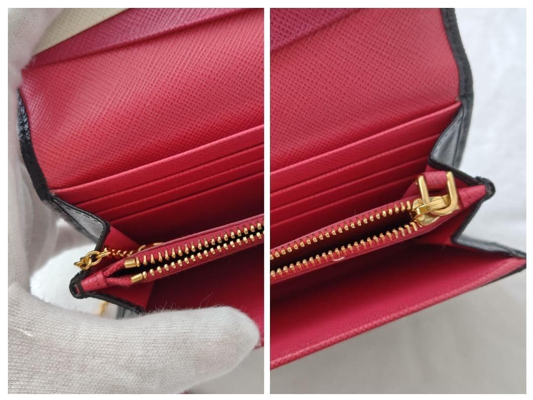 美品✨PRADA 長財布 サフィアーノ バイカラー 美品✨PRADA 長財布 サフィアーノ バイカラー