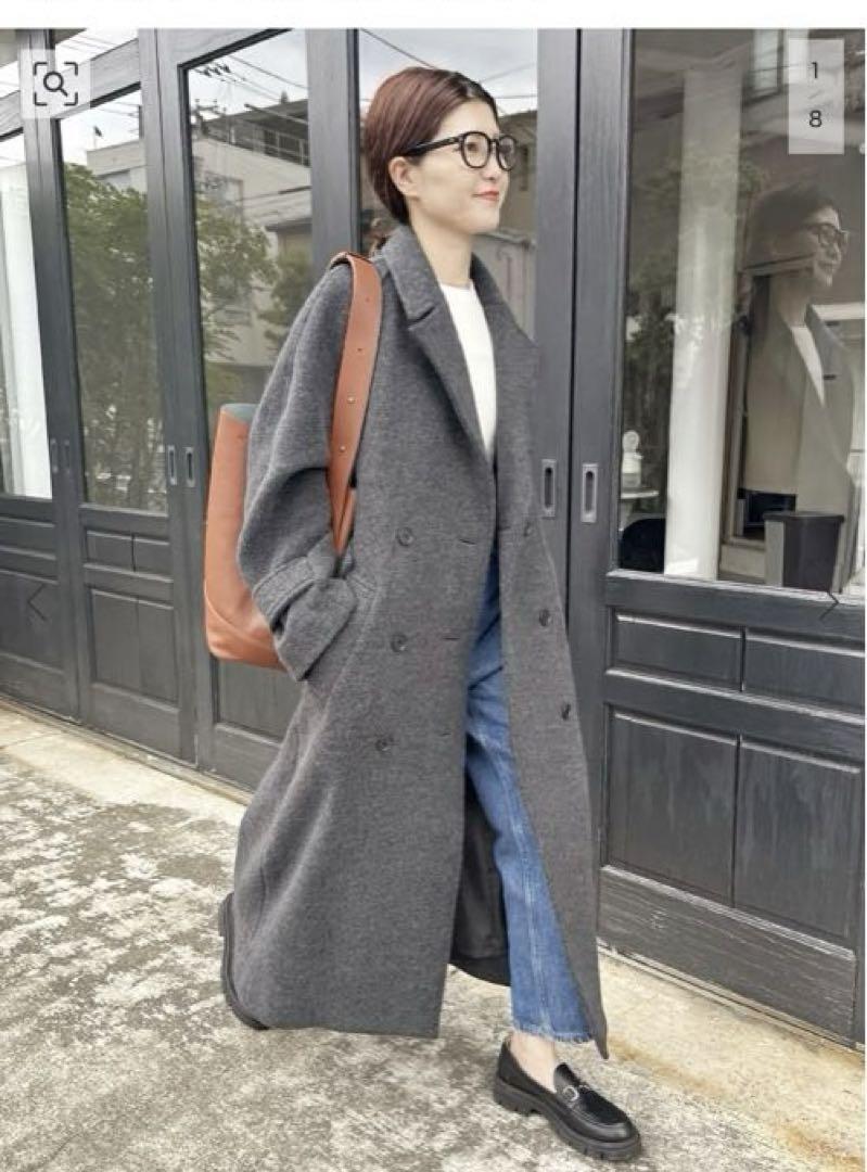 新品未使用タグ付き【Spick & Span】ブランケットウール トレンチコート