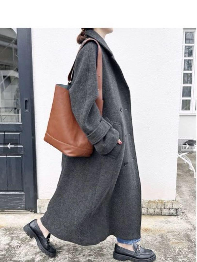 新品未使用タグ付き【Spick & Span】ブランケットウール トレンチコート