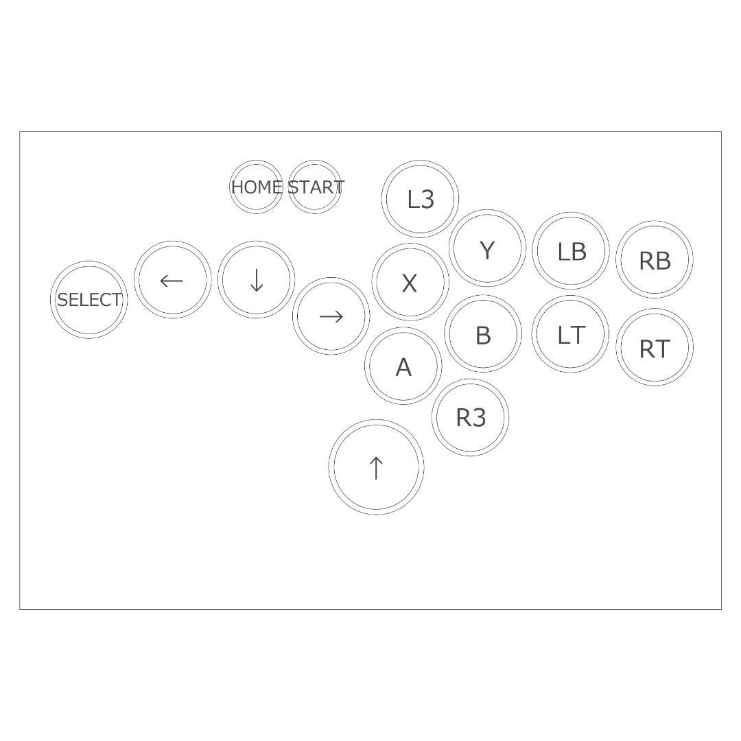 レバーレスコントローラー アケコン HitBox 自作 11ボタン ラムネ