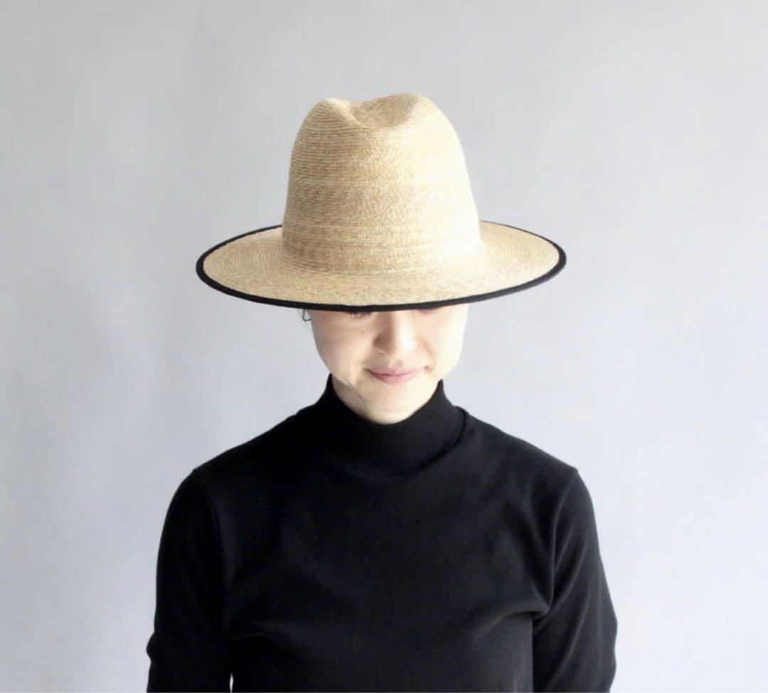 LOEWE レザー フィッシャーマン バケットハット ブラウン 57