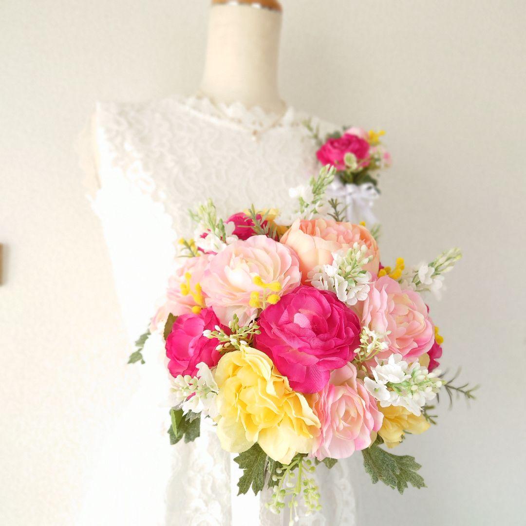 レディース NO.YWP118ウェディングブーケ造花前撮りブライダルブーケ結婚式 QIqPD-m94965189107 ―ナンキュラ