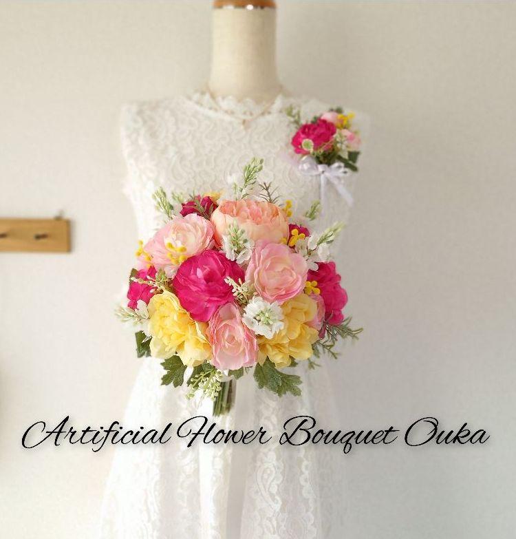 レディース NO.YWP118ウェディングブーケ造花前撮りブライダルブーケ結婚式 QIqPD-m94965189107 ―ナンキュラ