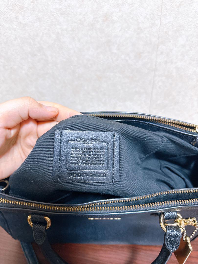 COACH ブラックレザー ハンドバッグ