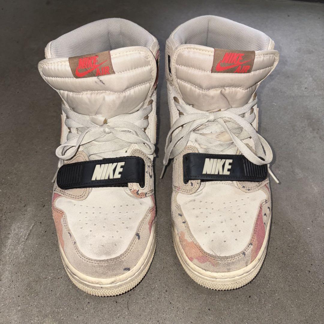 Nike Air Jordan ハイカットスニーカー ホワイト/レッド - メルカリ