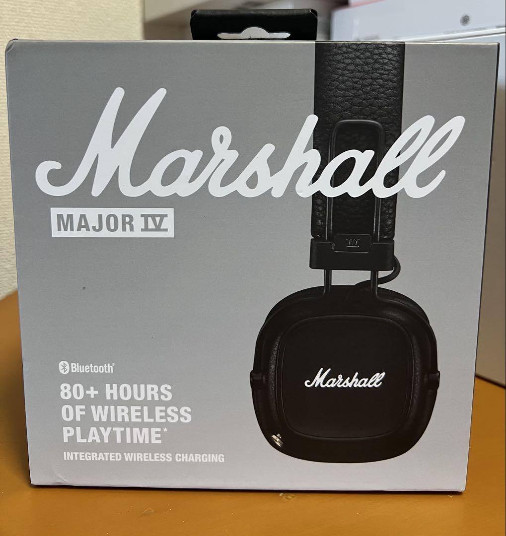 Marshall Major IV ワイヤレスヘッドフォン ブラック
