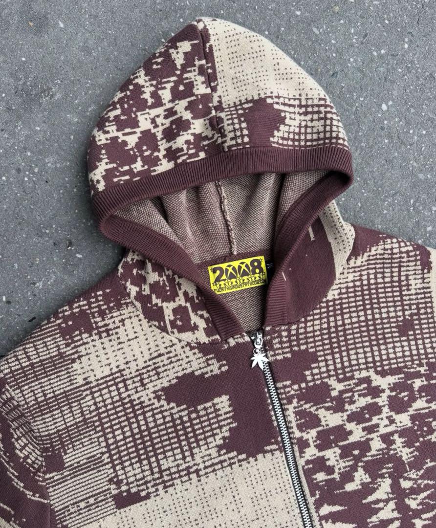 fuckthisindustry SUP PIXEL KNIT ジップアップ