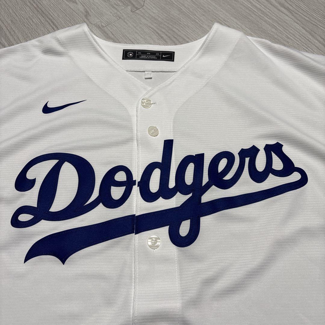 NIKE×MLB ロサンゼルスドジャース レプリカユニホーム 背番号無しXXL