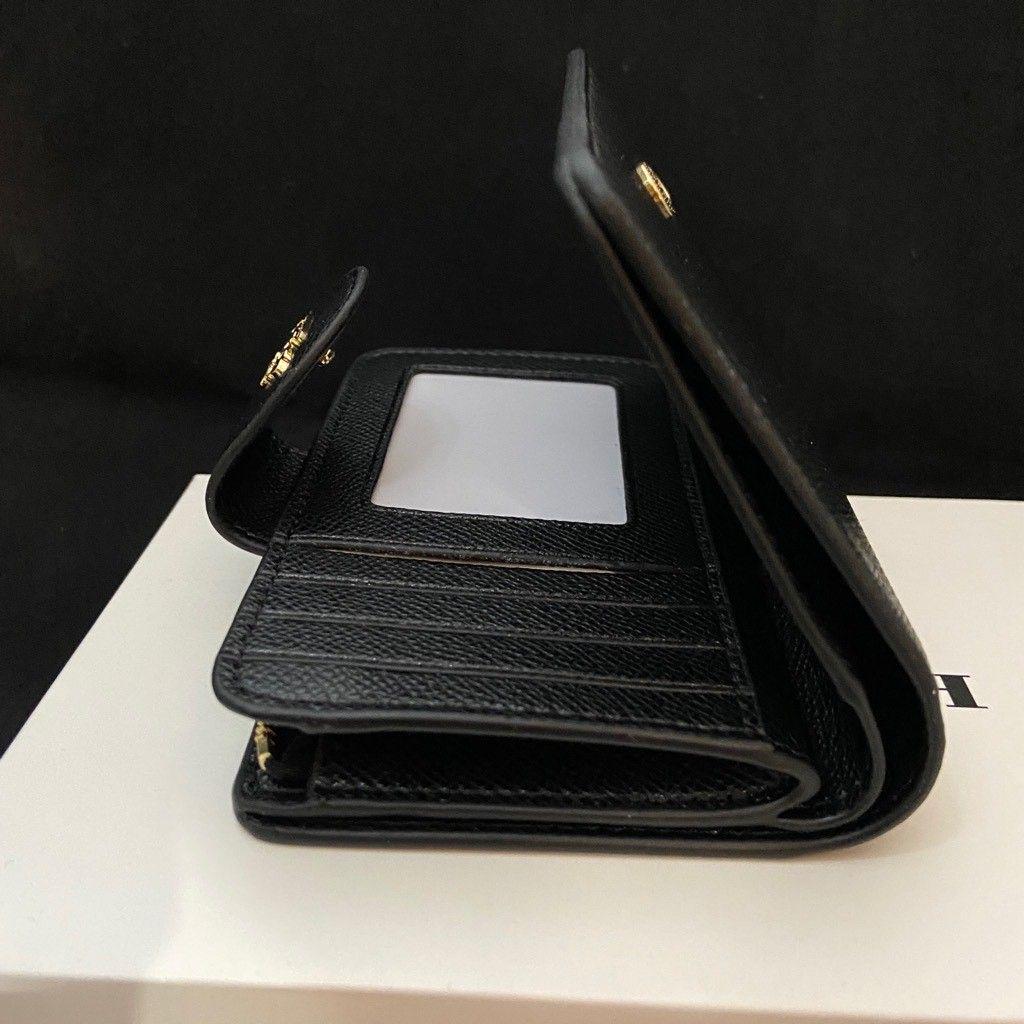 ファスナー 削除直前セール❤️2021新作 二つ折財布 クロスグレインレザー Qt9WA-m94974085678 コーチ 本革 ☦がオシャレ