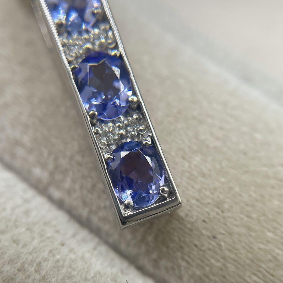 最終交渉可JD448★高級 タンザナイト1ct ダイヤ1.05ct リング 鑑付 タンザナイト/ダイヤ PTリング（ヘイロー/1.4ctUP/12月誕生石