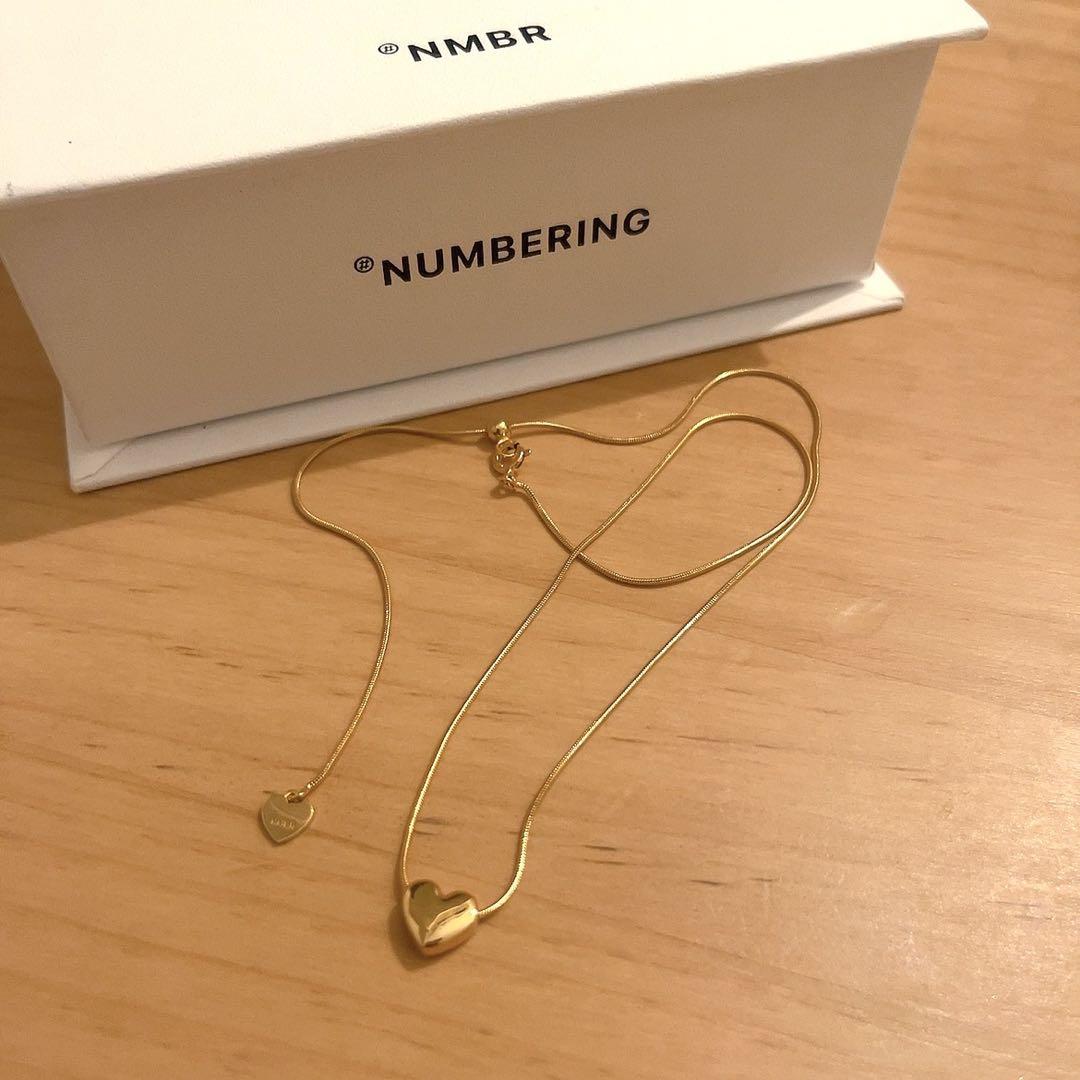ネックレス・ペンダント Numbering Mini Volume Heart Necklace #5871 BUK648 NUMBERING Mini Volume Heart Necklace