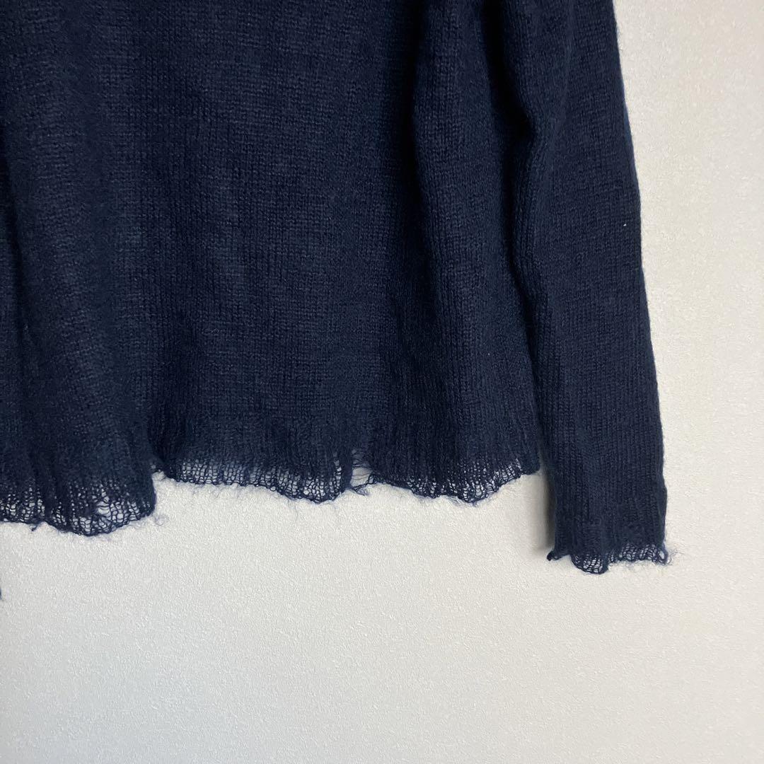 中古・古着通販】PRADA (プラダ) ショート丈ロゴVネックニット