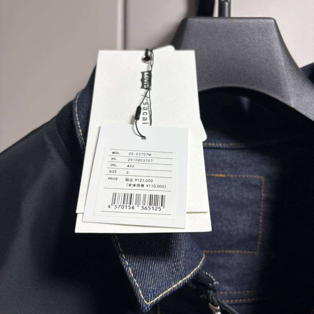 ジャケット・アウター sacai Levi's Denim Reversible Blouson3/L