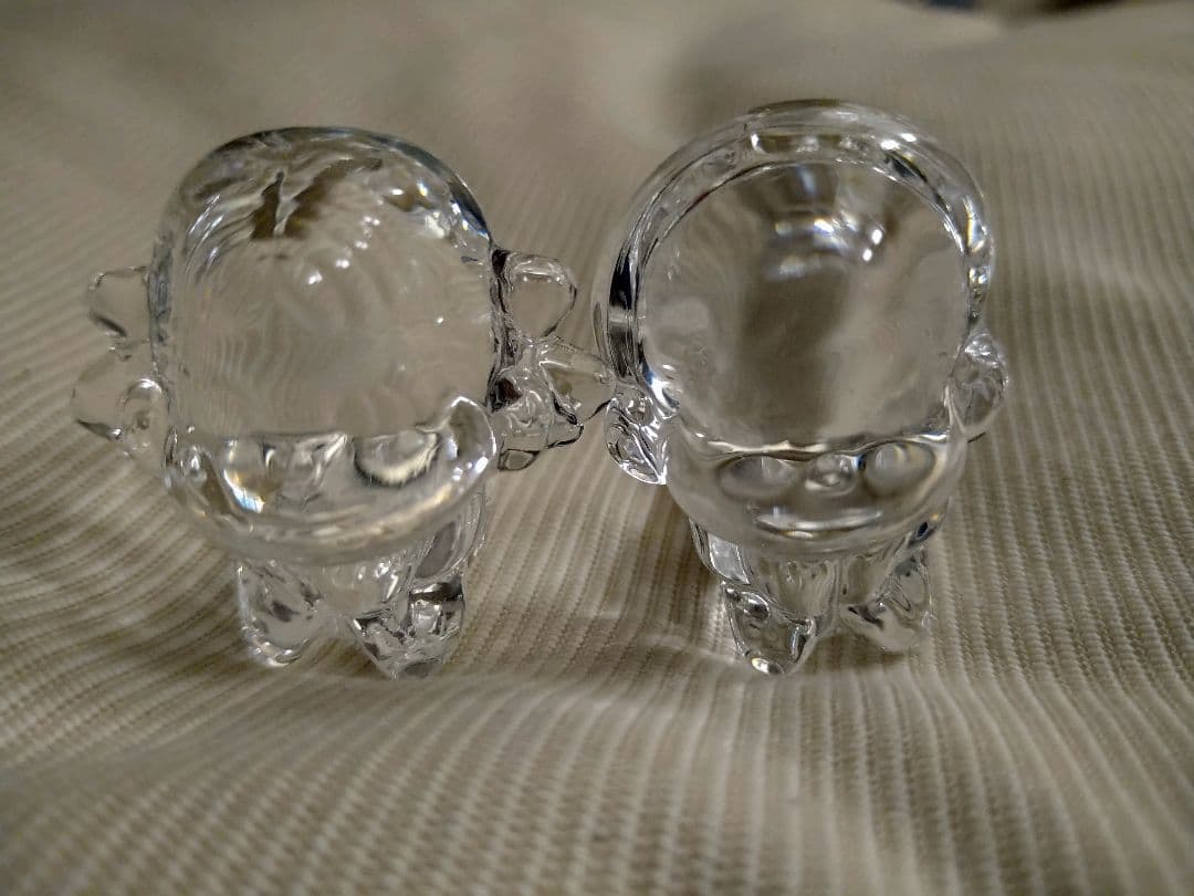 不二家クリスタルなかよしなペコちゃんとポコちゃん、箱付き