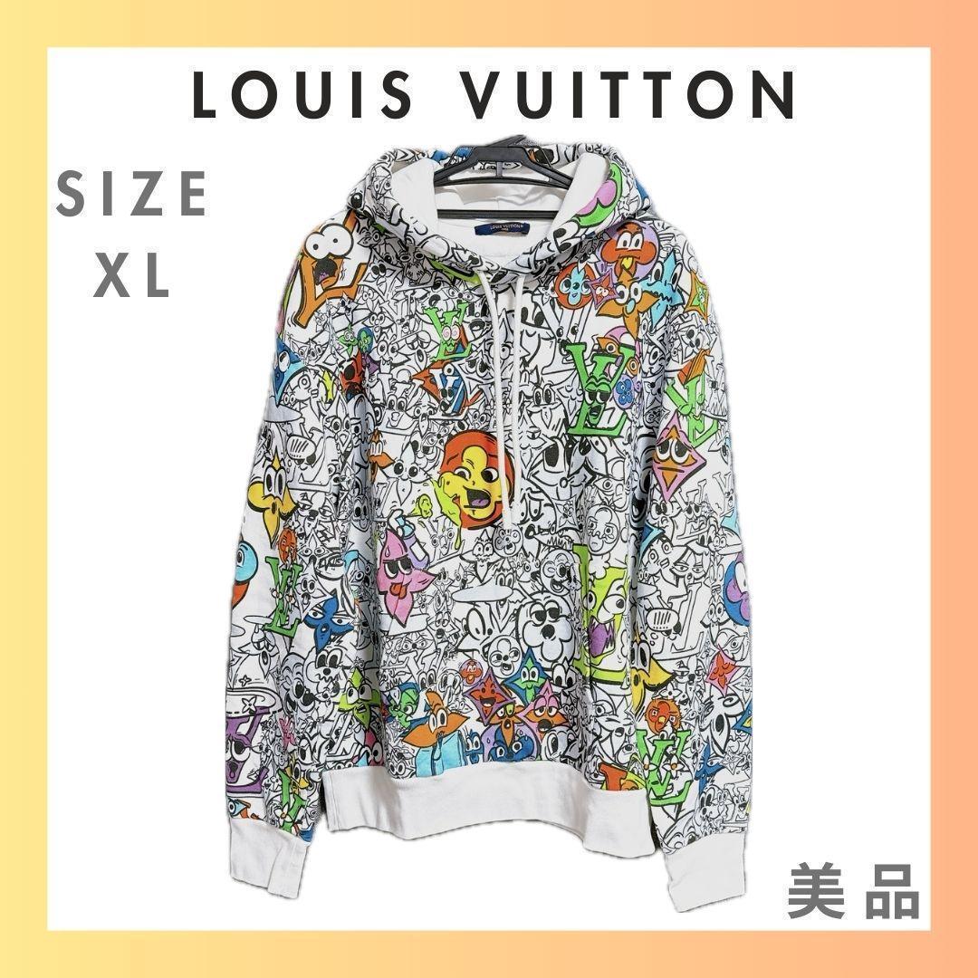 ルイヴィトン 23SS コットン コミック サイズXL パーカー　RM231