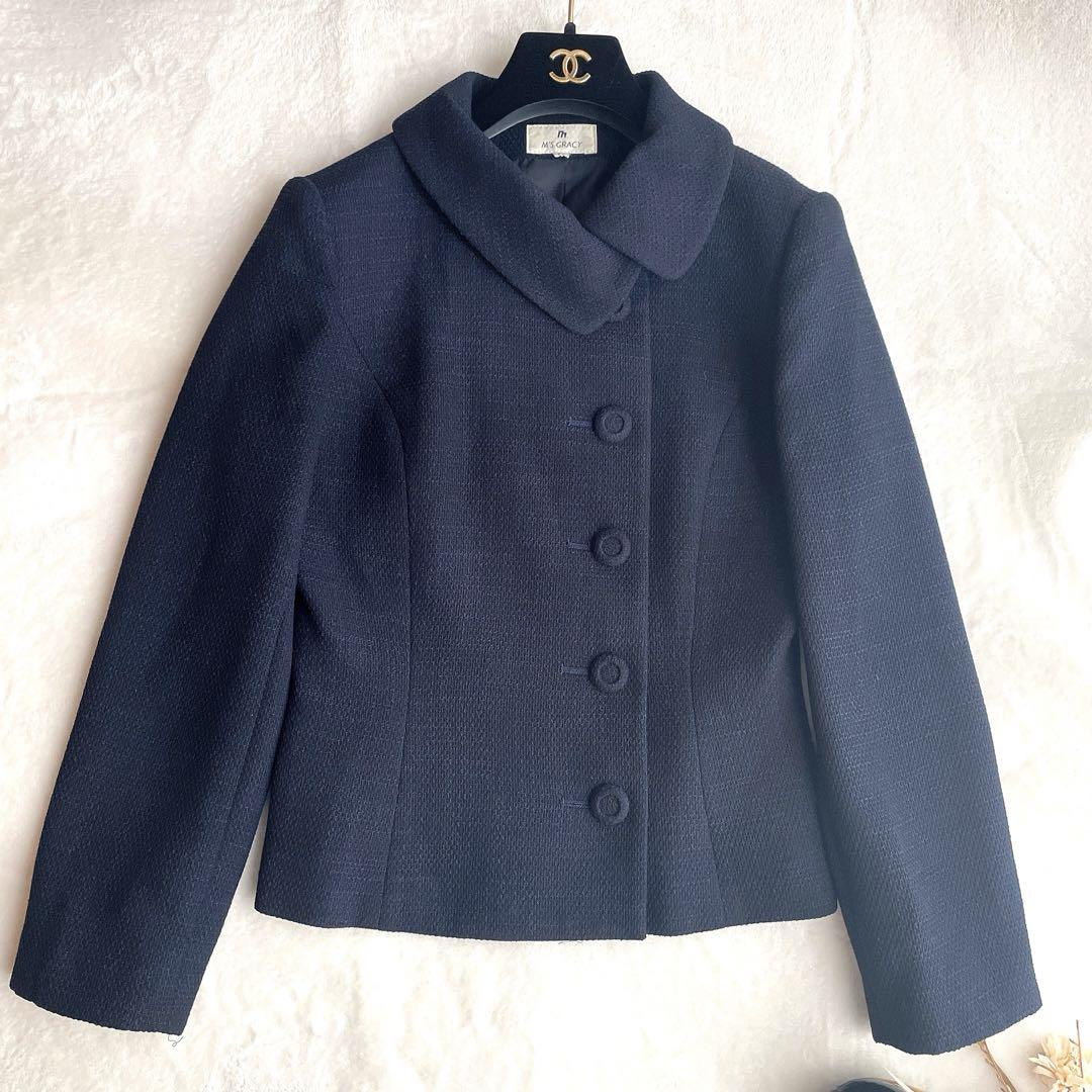 極美品⭐︎M'S GRACY ネイビー お受験 セレモニー スカート
