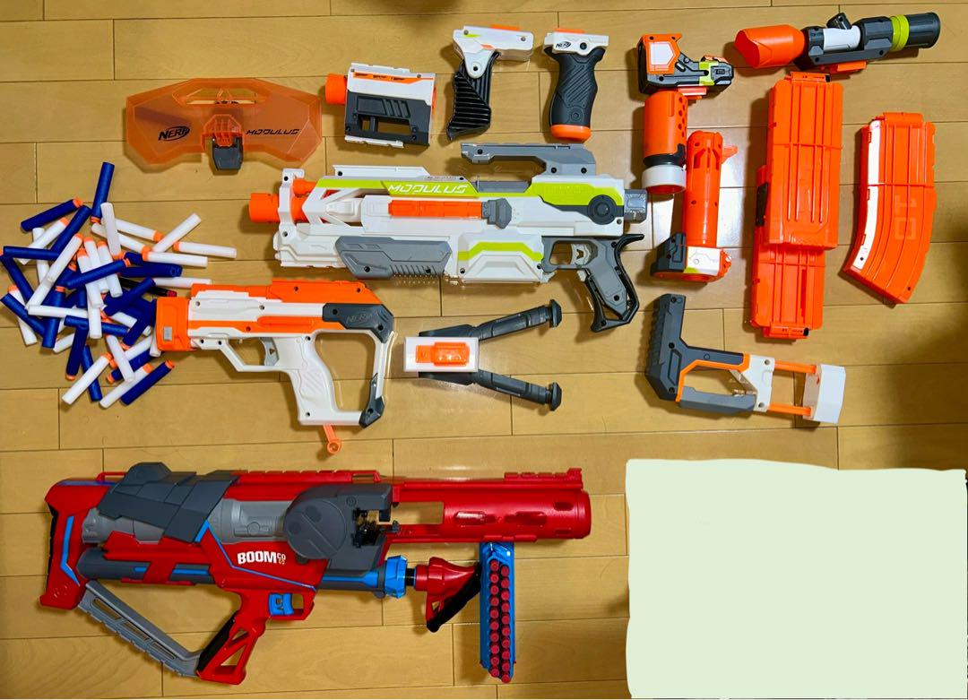 まとめ売り　Nerf モジュラス、周辺パーツ& BOOMcoラピッドマッドネス