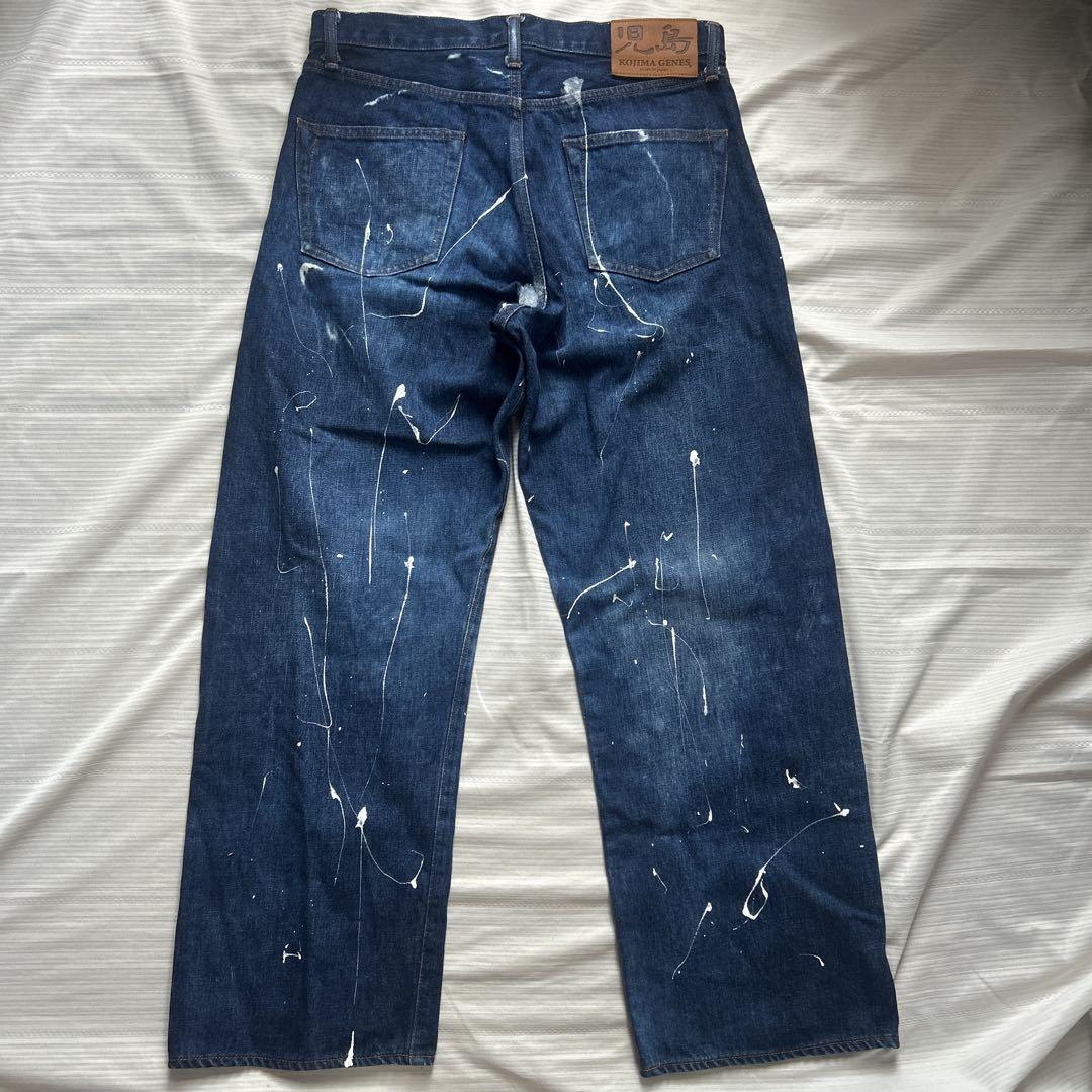 児島ジーンズ Kojima jeans ペイントパンツ 赤耳 セルビッチ W33