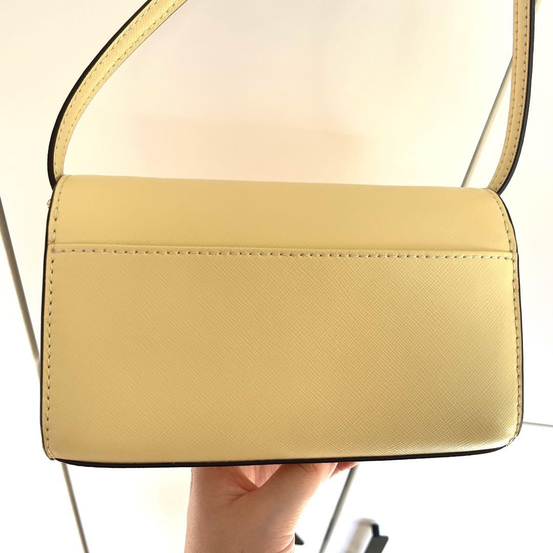 kate spade ケイトスペードショルダーバッグ　チェーンバッグ　黄色