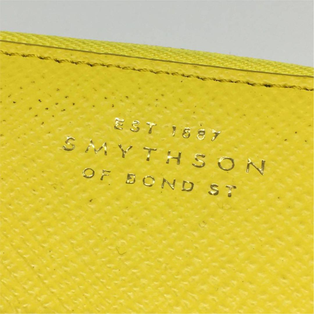 人気 スマイソン ジップコインケース パナマ SMYTHSON☆イエロー 小物
