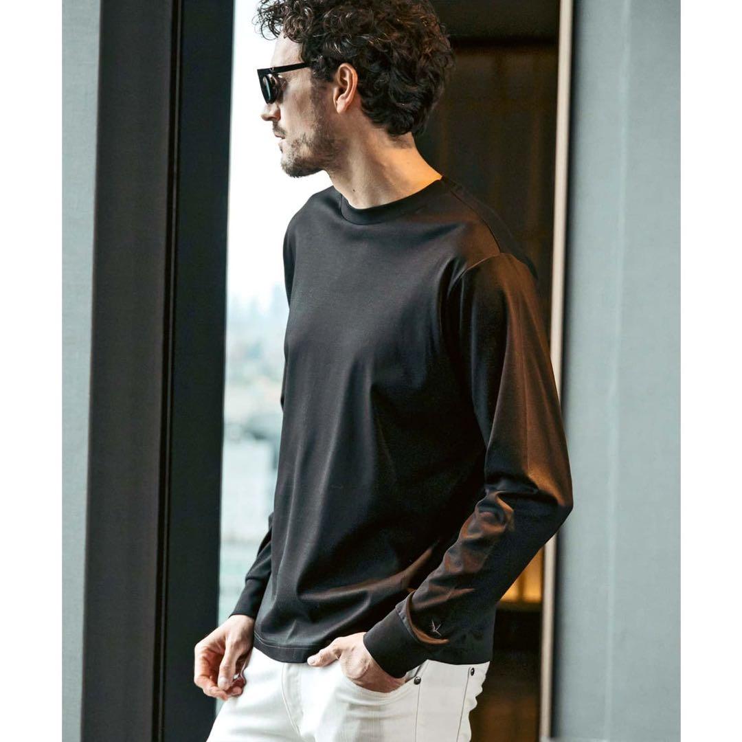 ウノピュウノウグァーレトレリラックス 　黒 長袖カットソー