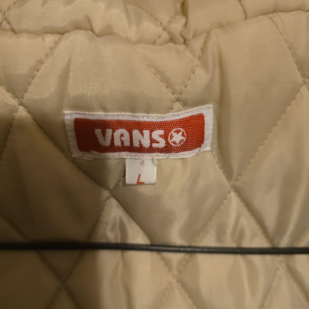 VANS ベージュ キルティング ジャンパー ファー付き