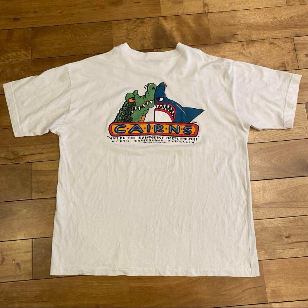 BONKERS Tシャツ サイズXL CAIRNS 90s デカロゴ 希少 古着